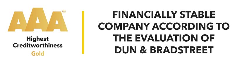 Dun & Bradstreet AAA  Gold Certificate Highest Creditworthness